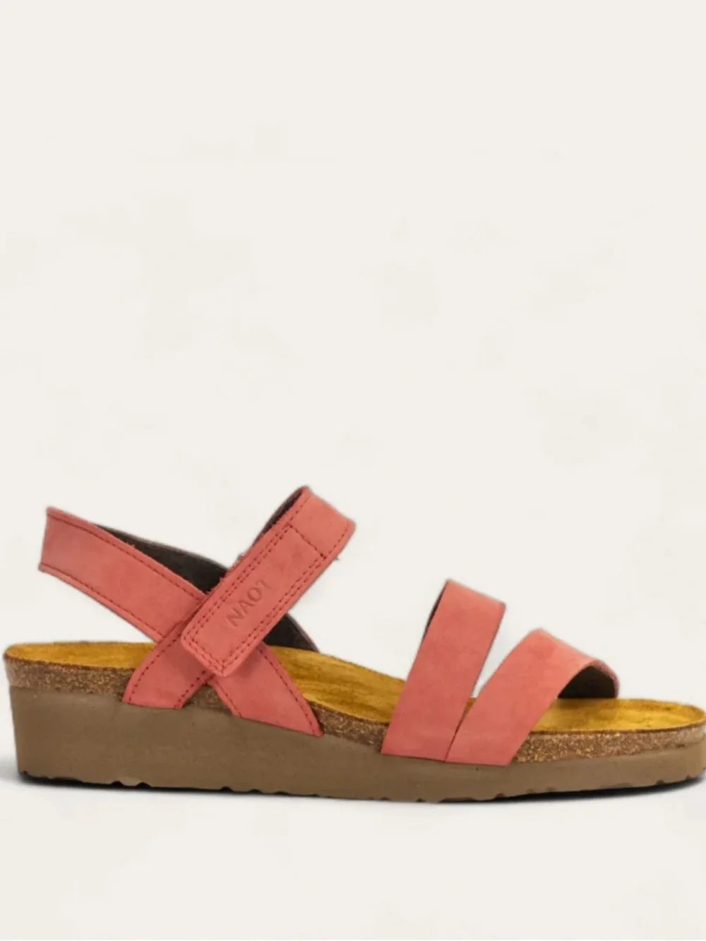 Naot Elegant Collection Kayla Brick Red Nubuck Genuine Leather Sandals Sz 13